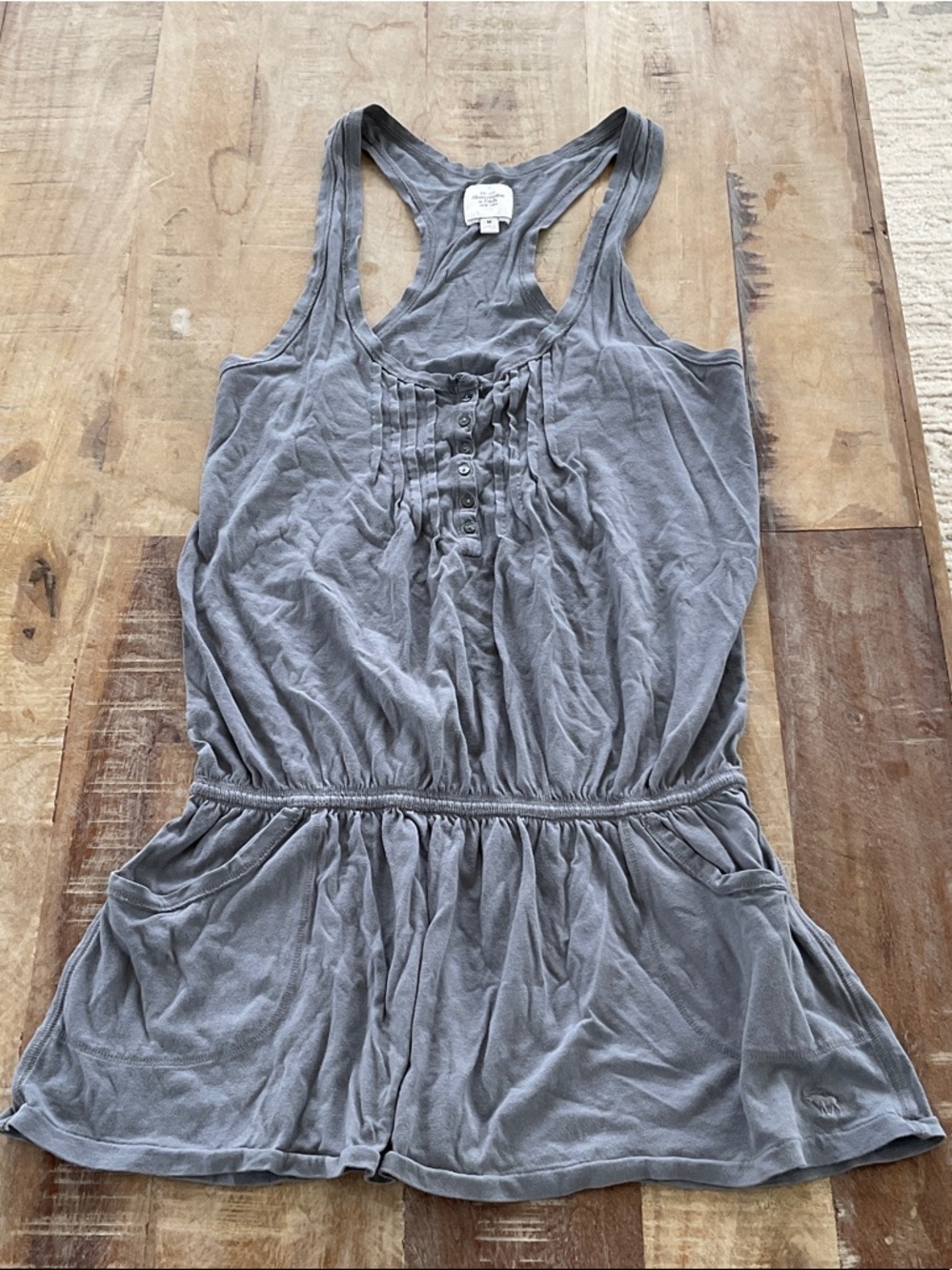 Abercrombie & Fitch Gray Racerback mini dress.